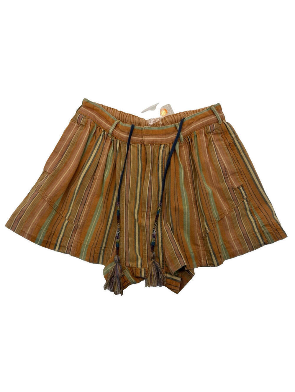 Free People Kahuna Harem Boho Striped Shorts Boho Beach Size S